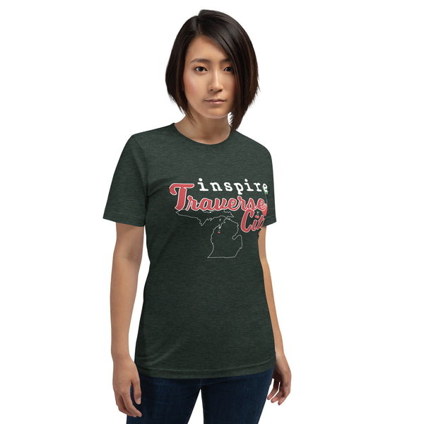 inspire Traverse City Cherry Unisex t-shirt