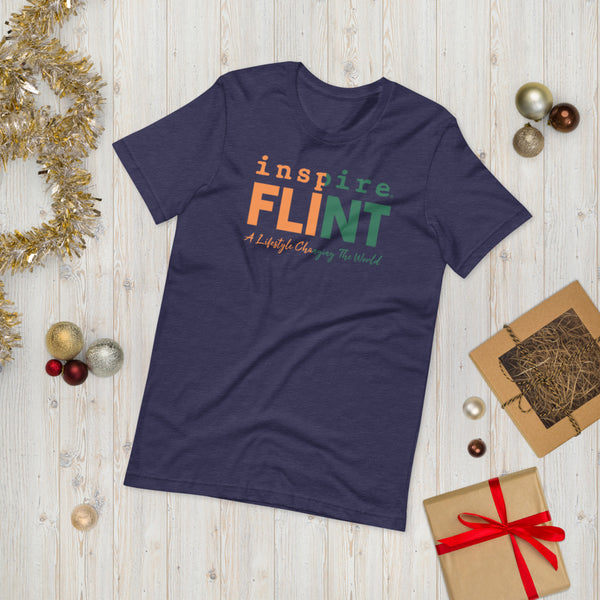 inspire Flint Green and Orange Short-Sleeve Unisex T-Shirt