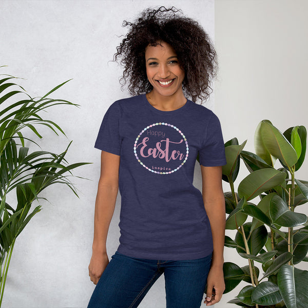 inspire Happy Easter Short-Sleeve Unisex T-Shirt