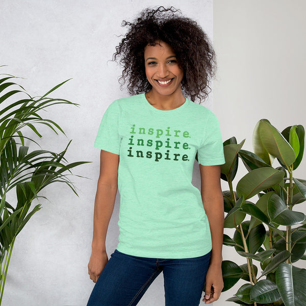 inspire Tri Green Short-Sleeve Unisex T-Shirt