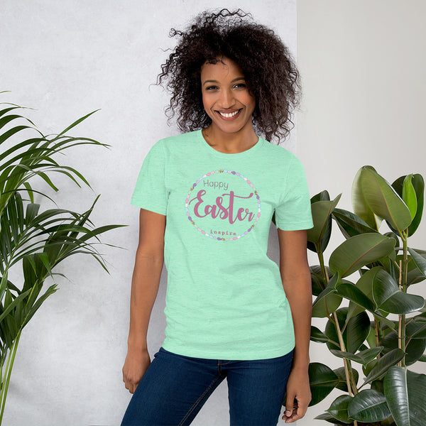 inspire Happy Easter Short-Sleeve Unisex T-Shirt