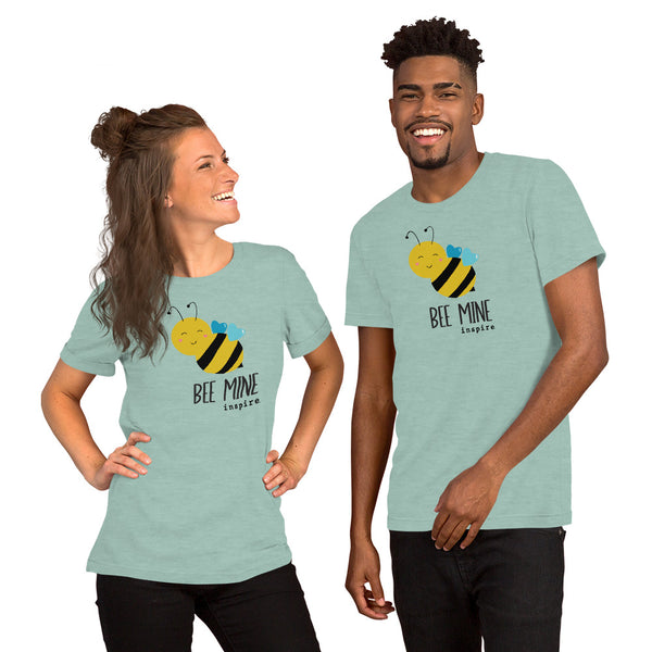 inspire Heart Bee Mine Short-Sleeve Unisex T-Shirt