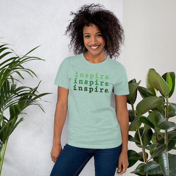 inspire Tri Green Short-Sleeve Unisex T-Shirt