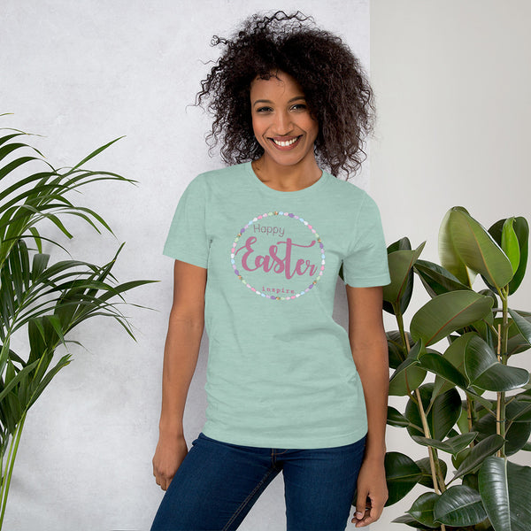 inspire Happy Easter Short-Sleeve Unisex T-Shirt