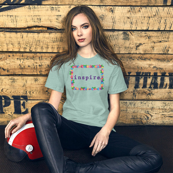 inspire Spring Flowers Short-Sleeve Unisex T-Shirt
