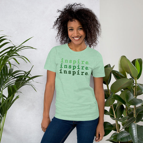 inspire Tri Green Short-Sleeve Unisex T-Shirt