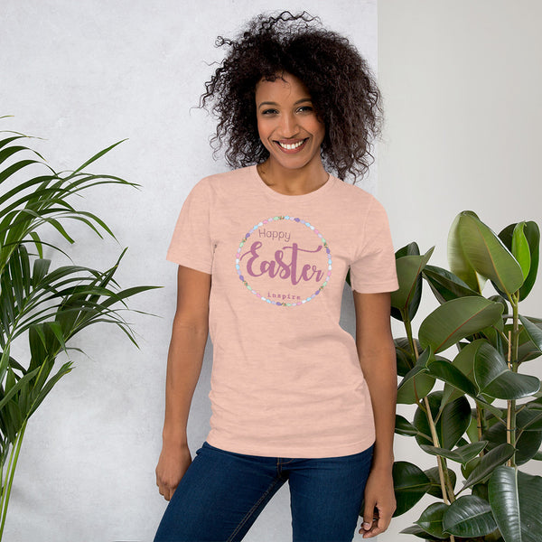 inspire Happy Easter Short-Sleeve Unisex T-Shirt