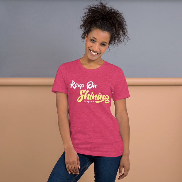 inspire Keep on Shining Unisex t-shirt