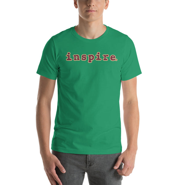 inspire Tan and Black Short-Sleeve Unisex T-Shirt