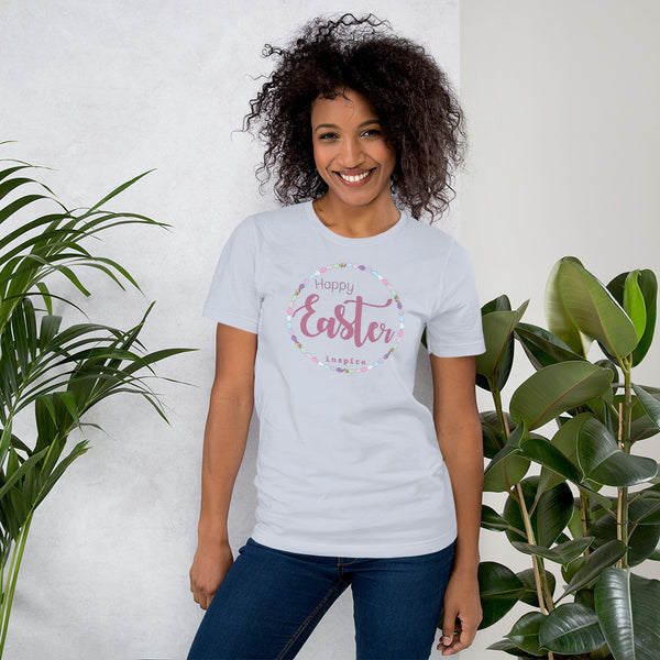 inspire Happy Easter Short-Sleeve Unisex T-Shirt