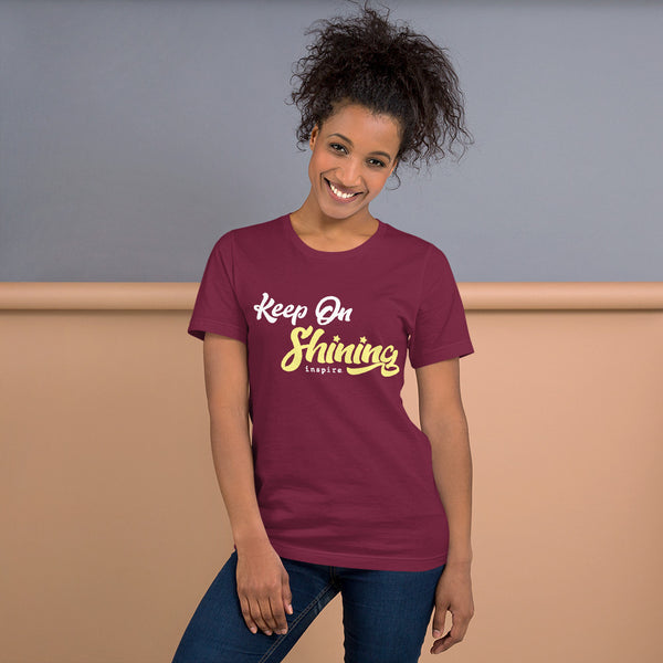 inspire Keep on Shining Unisex t-shirt