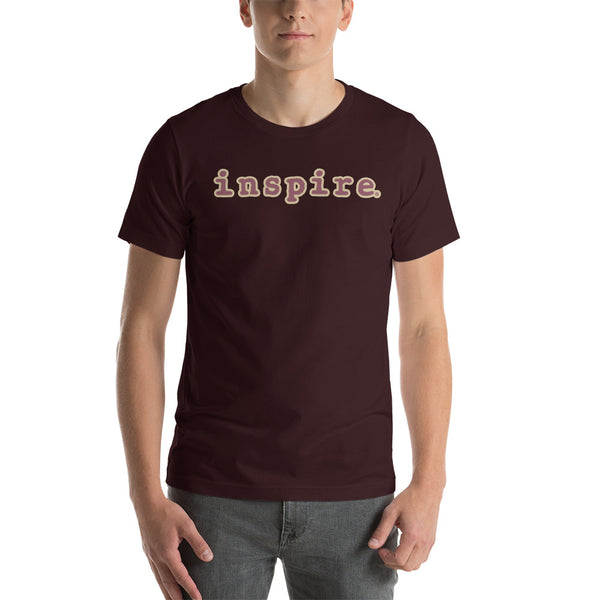 inspire Tan and Black Short-Sleeve Unisex T-Shirt