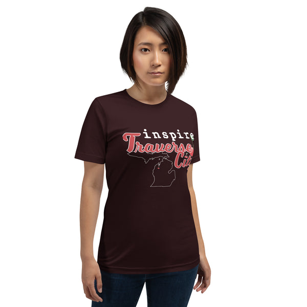 inspire Traverse City Cherry Unisex t-shirt