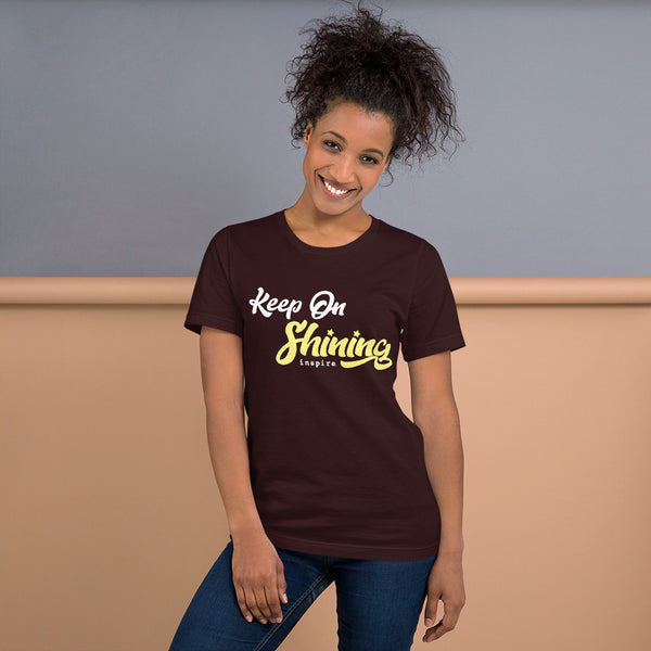 inspire Keep on Shining Unisex t-shirt
