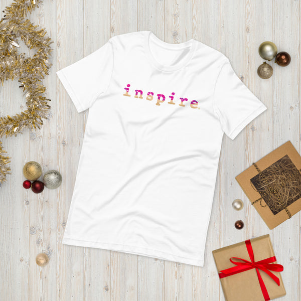 inspire Pink Doughnut Short-Sleeve Unisex T-Shirt