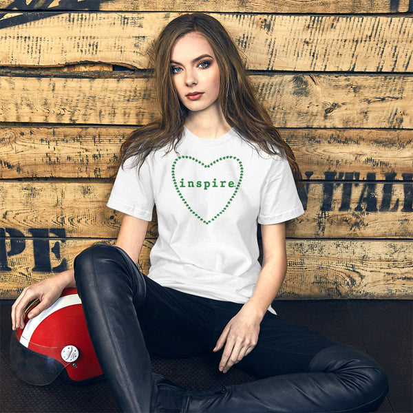 inspire Heart Shamrock Short-Sleeve Unisex T-Shirt