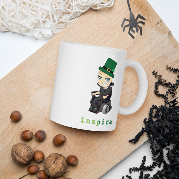 inspire Eric Chebe White glossy mug