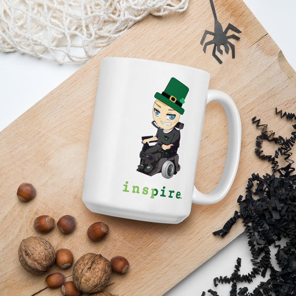 inspire Eric Chebe White glossy mug