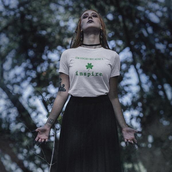 I'm Lucky Because I inspire Short-Sleeve Unisex T-Shirt