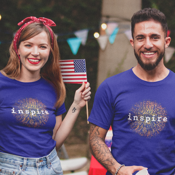 inspire Firework Short-Sleeve Unisex T-Shirt