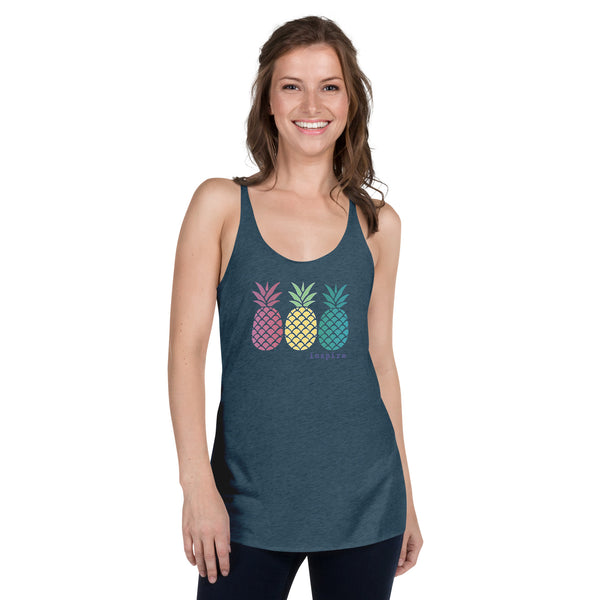 inspire Pineapple Women's Racerback Tank