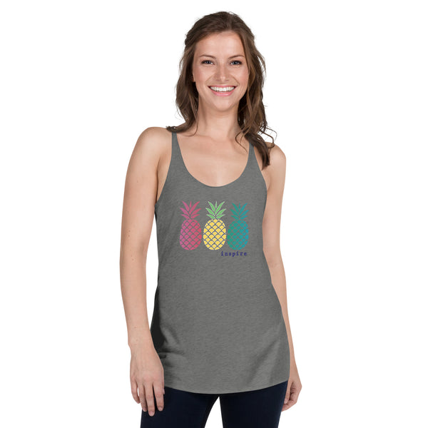 inspire Pineapple Women's Racerback Tank