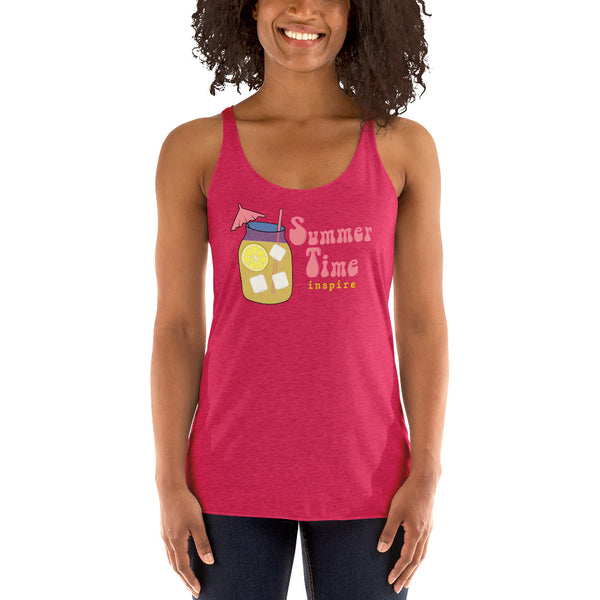 inspire Lemonade Summertime Women's Racerback Tank