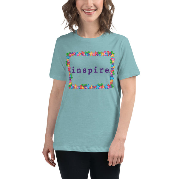inspire Spring Flowers Women's Relaxed T-Shirt