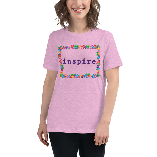 inspire Spring Flowers Women's Relaxed T-Shirt
