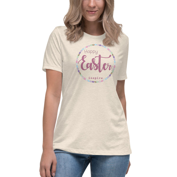 inspire Happy Easter Women's Relaxed T-Shirt