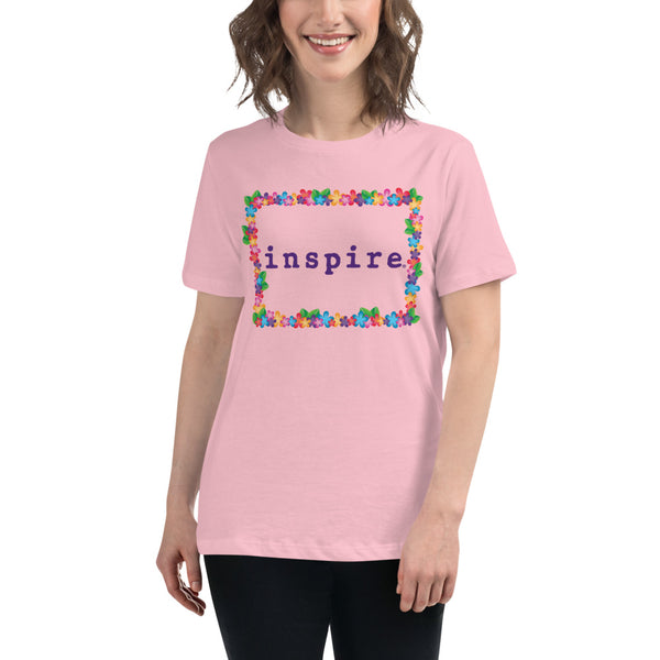 inspire Spring Flowers Women's Relaxed T-Shirt