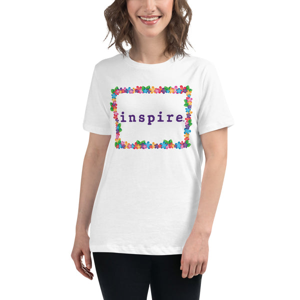 inspire Spring Flowers Women's Relaxed T-Shirt