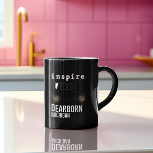 inspire Dearborn Car Black Glossy Mug