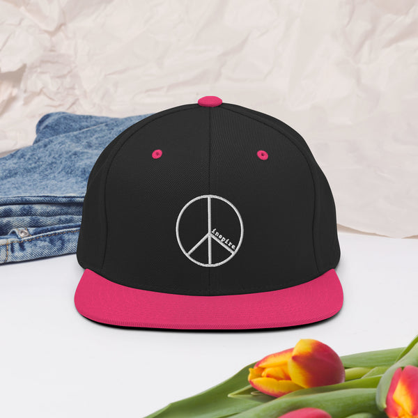 inspire Peace Sign Snapback Hat