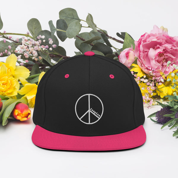 inspire Peace Sign Snapback Hat