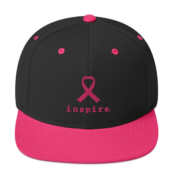 inspire Breast Cancer Ribbon Snapback Hat