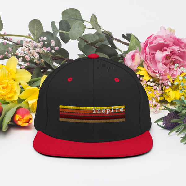 inspire Retro Stripes Snapback Hat