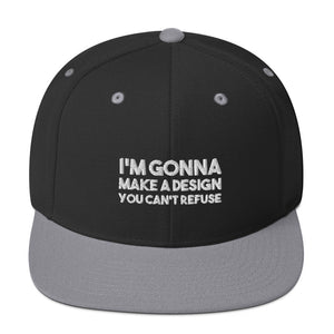 Mobster Design Snapback Hat