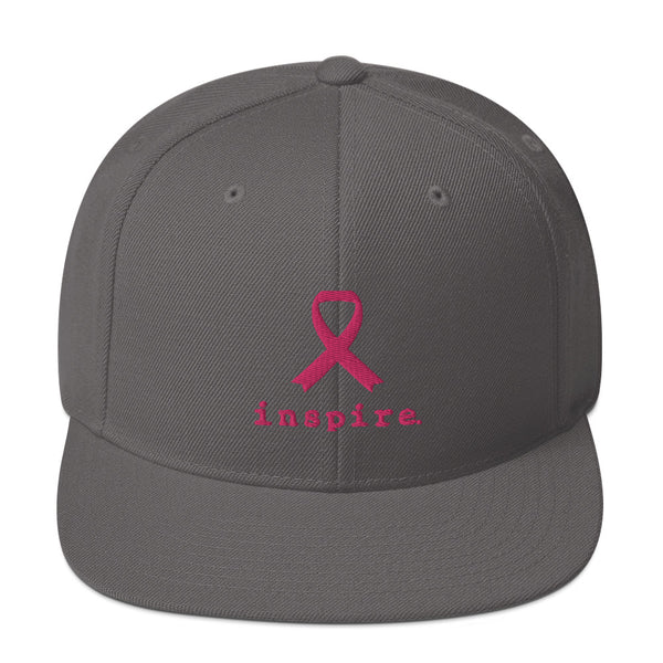 inspire Breast Cancer Ribbon Snapback Hat