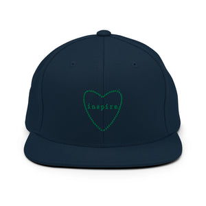 inspire Heart Outline Snapback Hat