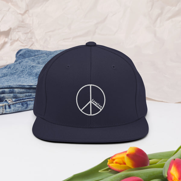inspire Peace Sign Snapback Hat