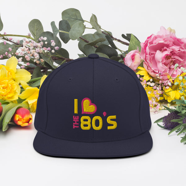 I Heart The 80's Snapback Hat