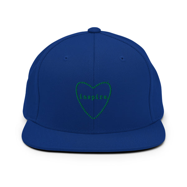 inspire Heart Outline Snapback Hat