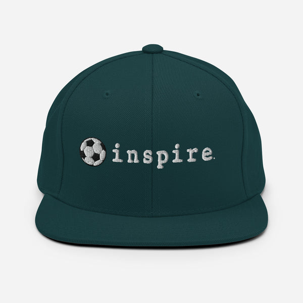 inspire Soccer Ball Snapback Hat