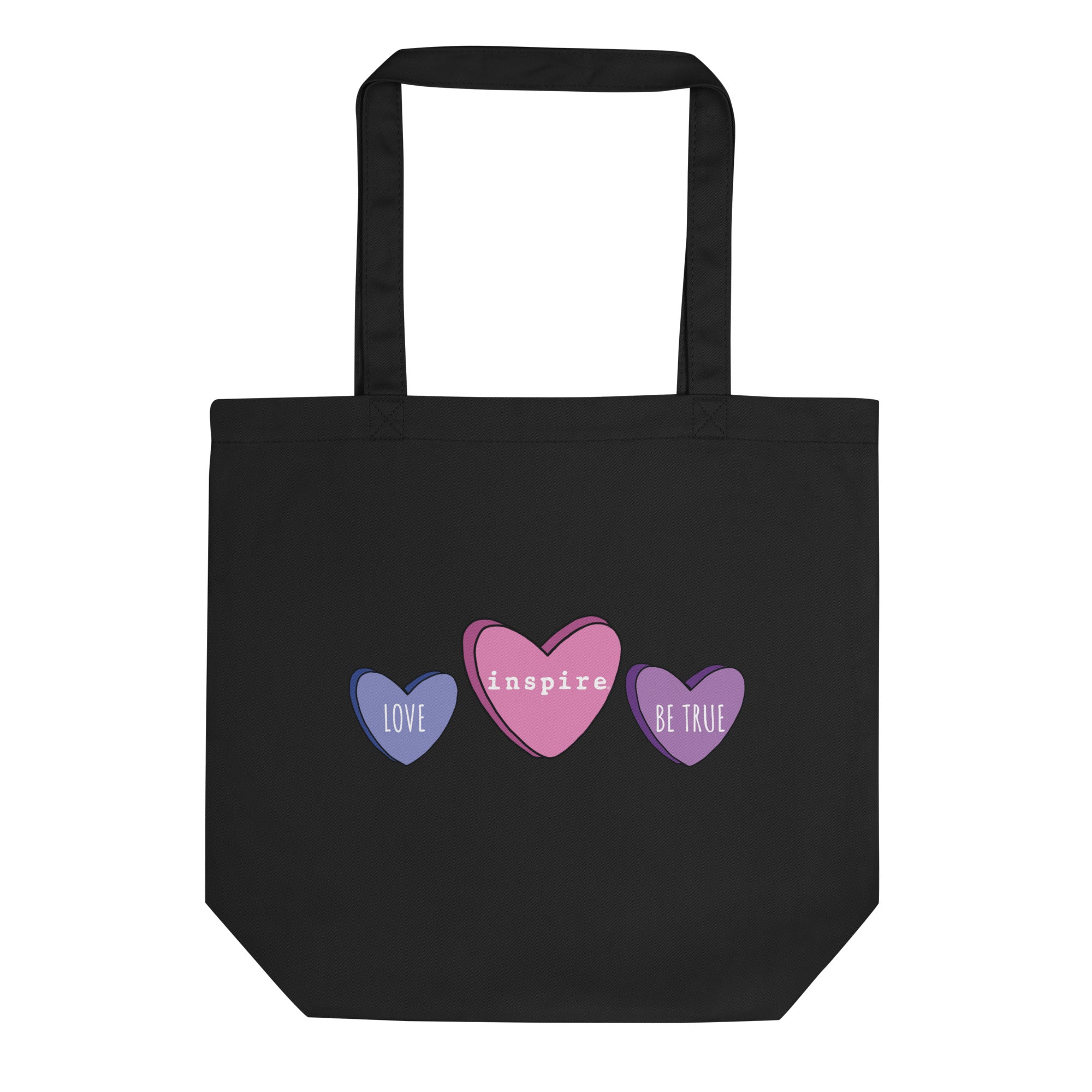 inspire Three Hearts Eco Tote Bag