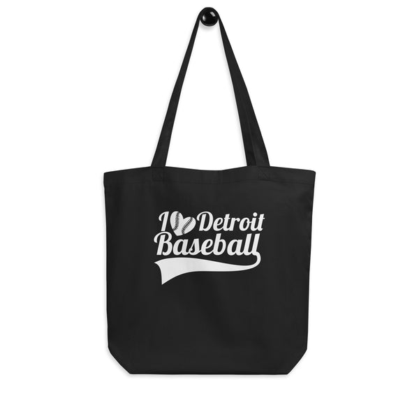 I Heart Detroit Baseball Eco Tote Bag