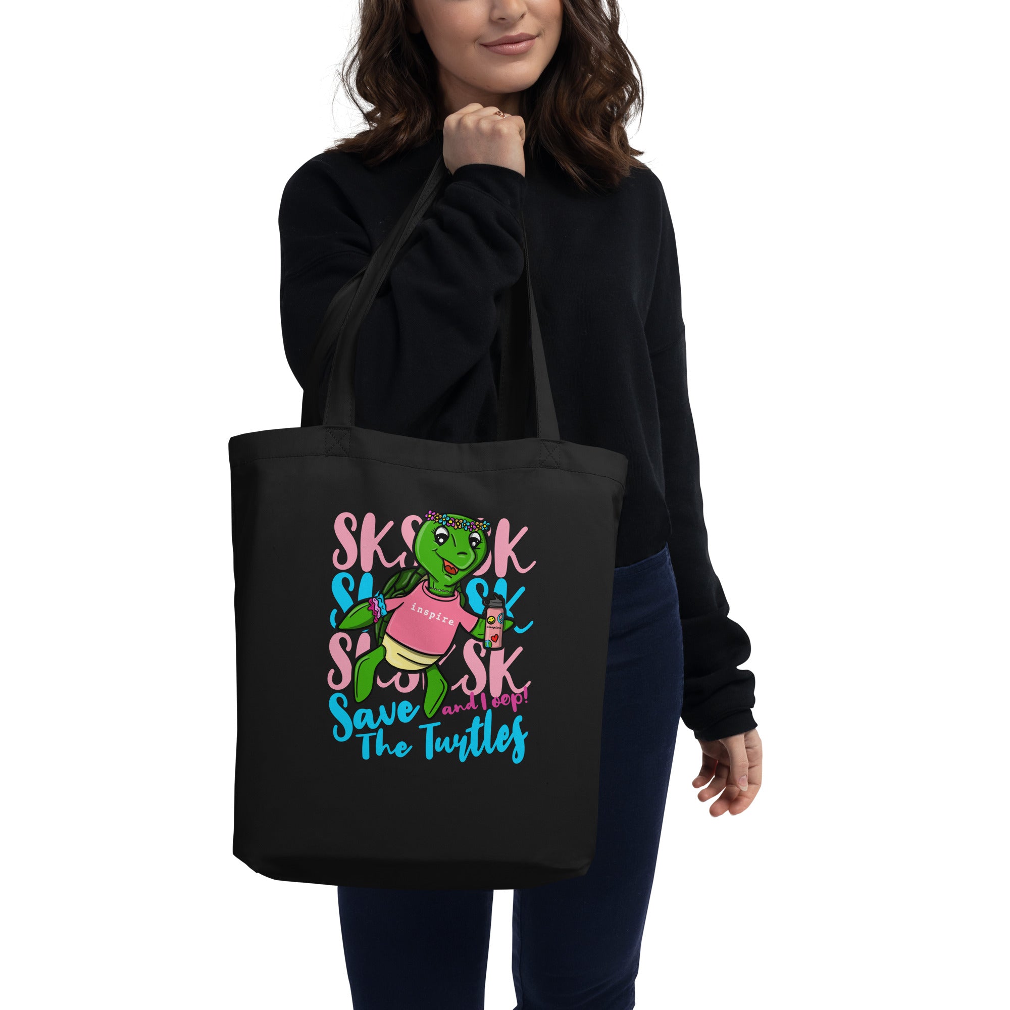 inspire Save The Turtles Eco Tote Bag