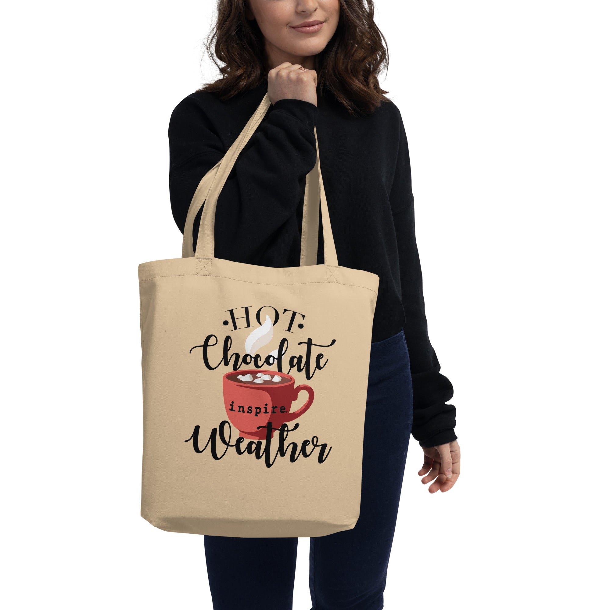 inspire Hot Chocolate Weather Eco Tote Bag
