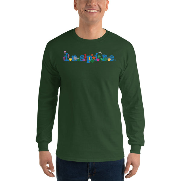 inspire Ocean Theme Men’s Long Sleeve Shirt