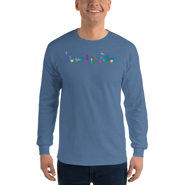 inspire Ocean Theme Men’s Long Sleeve Shirt